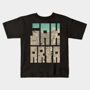 Jakarta, Indonesia City Map Typography - Vintage Kids T-Shirt